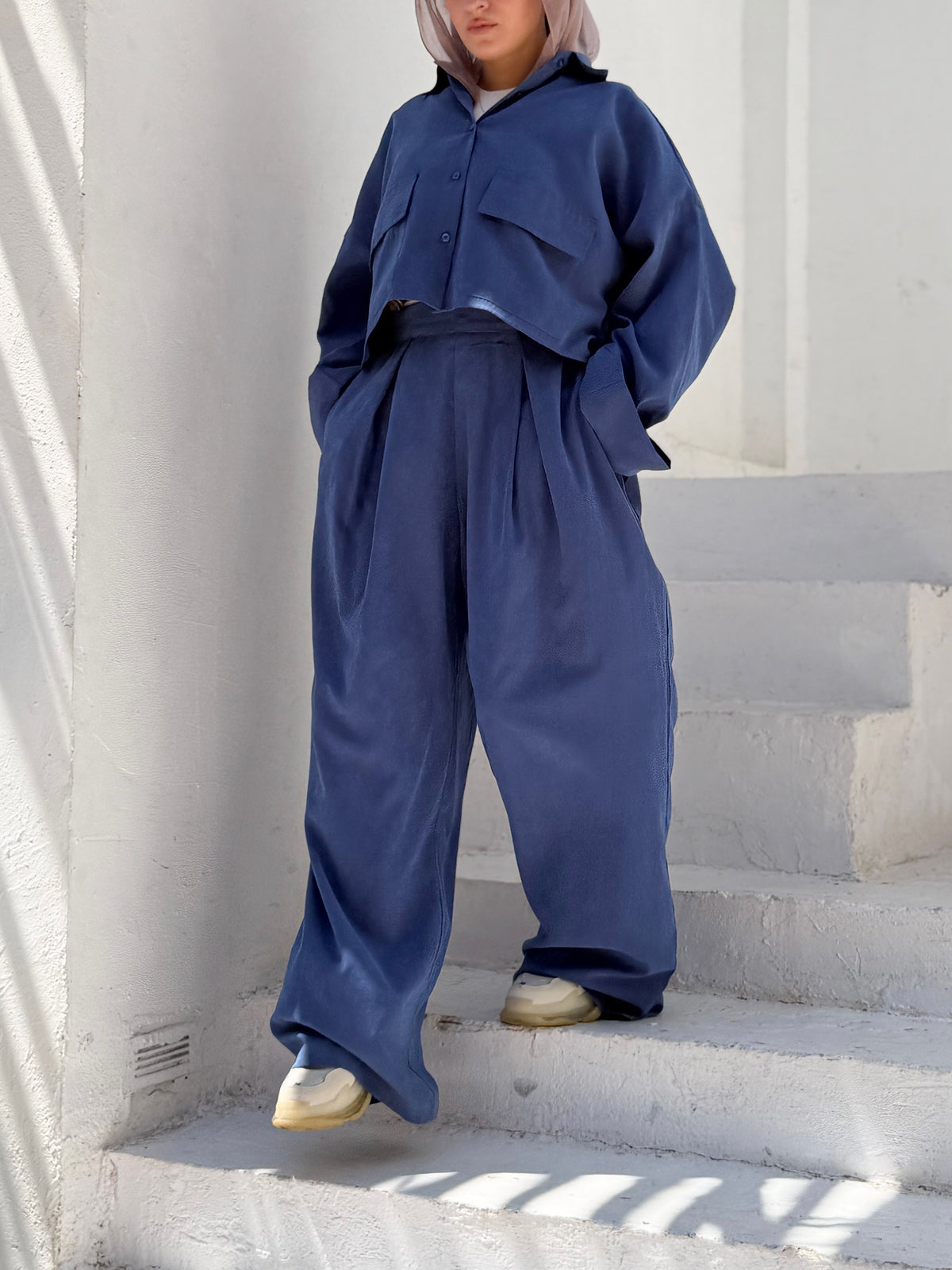 Blue Wide-Leg pants