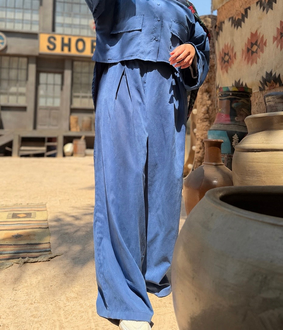 Blue Wide-Leg pants